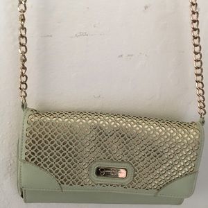 Mint Green and Gold Purse